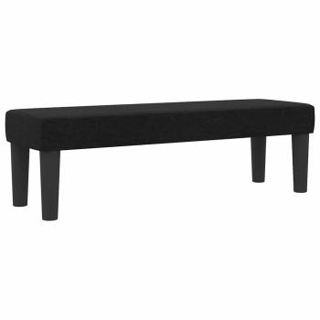 Boxspringbett mit Matratze & Bank Schwarz 120x190 cm Stoff
