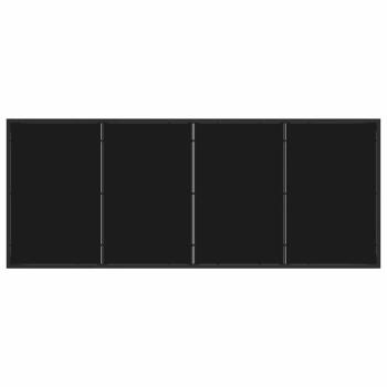 9-teiliges Garten-Ess-Set mit Kissen Schwarz Poly-Rattan