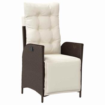9-teiliges Garten-EssSet aus braunem Poly-Rattan