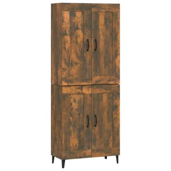 Highboard Räuchereiche 69,5x34x180 cm Holzwerkstoff