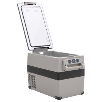 ARDEBO.de - Kühlbox mit Tragegriff Grau 35L PP & PE