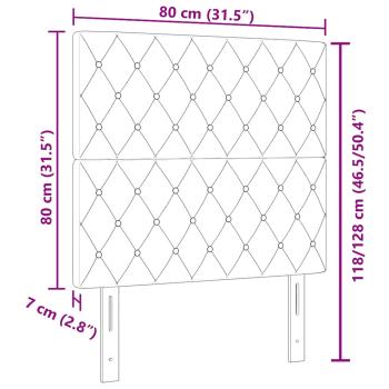 Kopfteil mit Kristallknopf, gepolstert, hellgrau, 80 cm, Samt, Kopfteil mit Kristallknopf, gepolstert, hellgrau, 160 cm, Samt