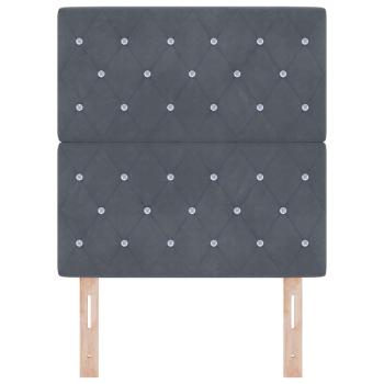 Kopfteil Dunkelgrau 80 cm Samt