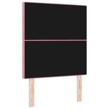 Kopfteil mit Kristallknöpfen, gepolstert, Rosa, 80 cm Samt, Kopfteil mit Kristallknöpfen, gepolstert, Rosa, 160 cm Samt