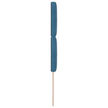 Kopfteil Kristallknopf gepolstert dunkelblau 100 cm samt, Kopfteil Kristallknopf gepolstert dunkelblau 200 cm samt