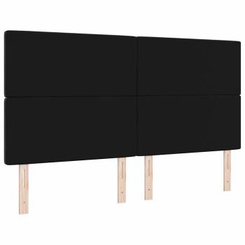 Kopfteil Kristalltaste Gepolstert Schwarz 180 cm Samt