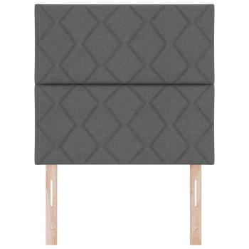 Kopfteil Diamantblock Design Dunkelgrau 100 cm Stoff, Kopfteil Diamantblock Design Dunkelgrau 200 cm Stoff