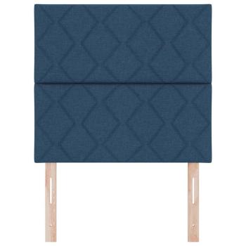 Kopfteil Diamantblock Design Blau 100 cm Stoff, Kopfteil Diamantblock Design Blau 200 cm Stoff