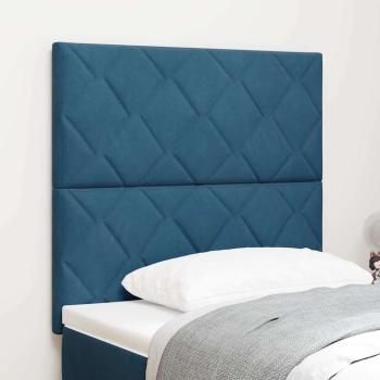 Kopfteil Dunkelblau 100 cm Samt