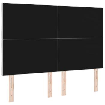 Kopfteil Diamantblockdesign Hellgrau 140 cm Samt
