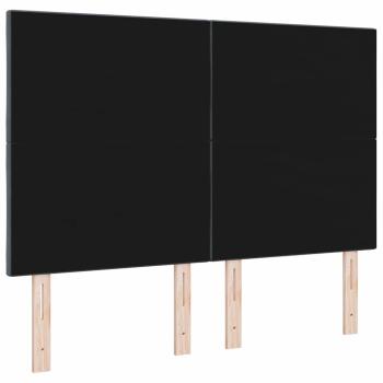 Kopfteil Diamantblock-Design Dunkelgrau 140 cm Velours