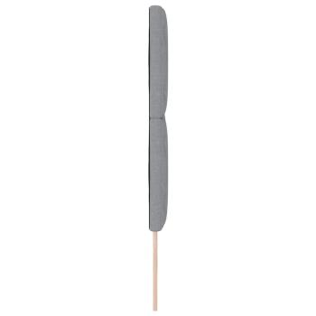 Kopfteil Diamantblock-Design Hellgrau 160 cm Stoff