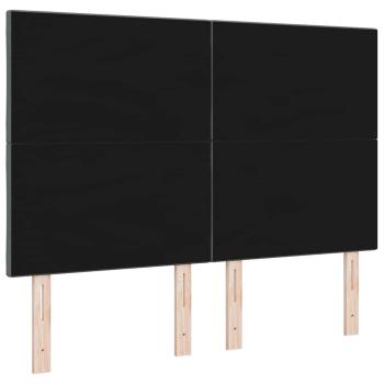 Kopfteil mit Diamantblöcken Design Dunkelgrau 160 cm Stoff