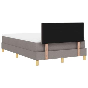 Boxspringbett mit Matratze Taupe 120x190 cm Stoff