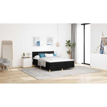 Boxspringbett mit Matratze Schwarz 160x200 cm Stoff