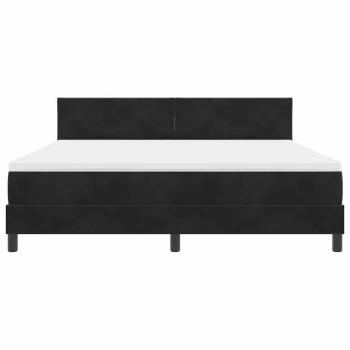 Boxspringbett mit Matratze Schwarz Super King Velvet