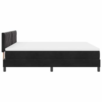 Boxspringbett mit Matratze Schwarz Super King Velvet
