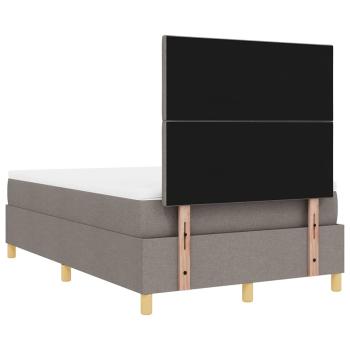 Boxspringbett mit Matratze Taupe 120x200 cm Stoff