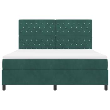 Boxspringbett mit Matratze Dunkelgrün Super King Velvet