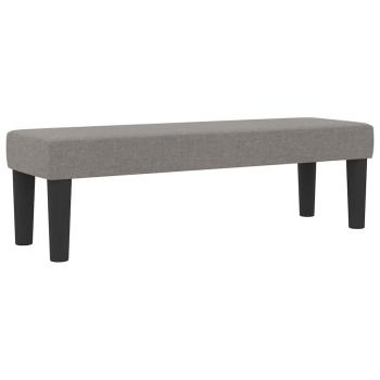 Boxspringbett mit Matratze & Bank taupe 120x200 cm Stoff