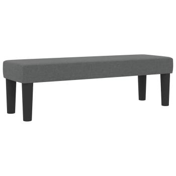 Boxspringbett mit Matratze und Bank Düstergrau 180x200 cm Stoff