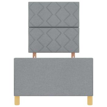 Bettgestell Hellgrau 80x200 cm Stoff