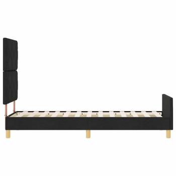 Bettgestell Schwarz 80x200 cm Stoff