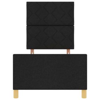 Bettgestell Schwarz 80x200 cm Stoff
