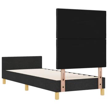 Bettgestell Schwarz 80x200 cm Stoff
