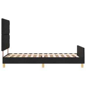 Bettgestell Schwarz 100x200 cm Stoff