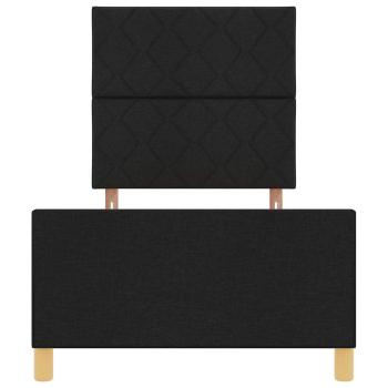 Bettgestell Schwarz 100x200 cm Stoff