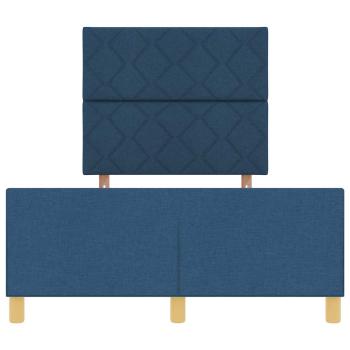 Bettgestell Blau 120x190 cm aus Stoff
