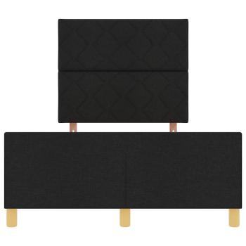 Schwarzes Stoffbettgestell 120x200 cm