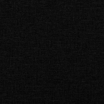 Schwarzes Stoffbettgestell 120x200 cm