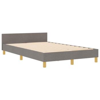 Bettgestell in Taupe, 120x200 cm, Stoff