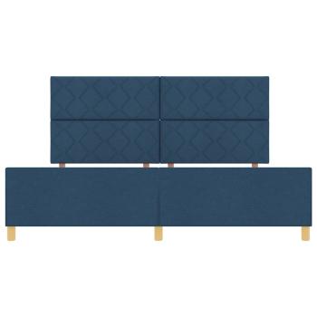 Bettgestell Blau 200x200 cm Stoff