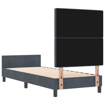Bettgestell Dunkelgrau 80x200 cm Samt