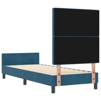Bettgestell Dunkelblau 80x200 cm Velvet