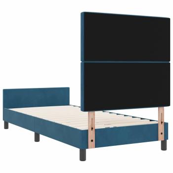 Bettgestell Dunkelblau 90x200 cm Samt