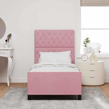 Bettgestell Rosa 100x200 cm Samt