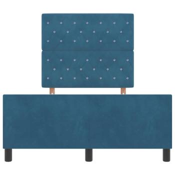Bettgestell Dunkelblau 120x190 cm Samt