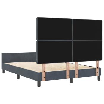Bettgestell Dunkelgrau 160x200 cm Samt
