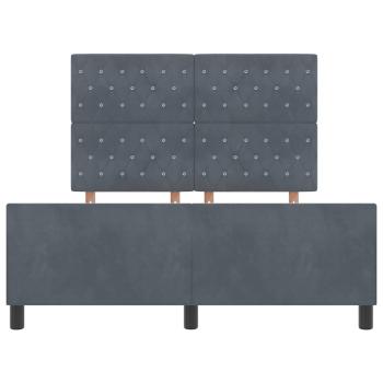 Bettgestell Dunkelgrau 160x200 cm Samt