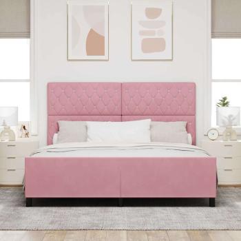 Bettgestell Pink 180x200 cm Samt