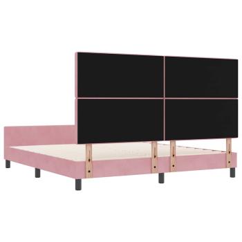 Bettgestell Pink 180x200 cm Samt