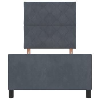 Bettgestell Dunkelgrau 90x190 cm Samt
