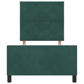 Bettgestell Dunkelgrün 90x200 cm Samt