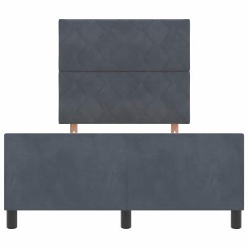 Bettgestell Dunkelgrau 120x190 cm Samt