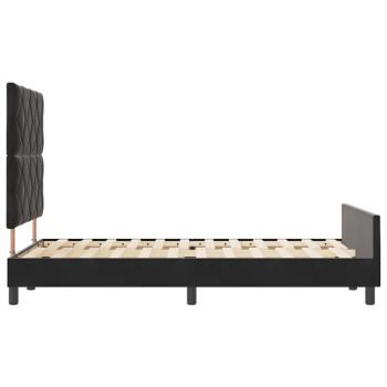 Bettgestell Schwarz 120x190 cm Samt