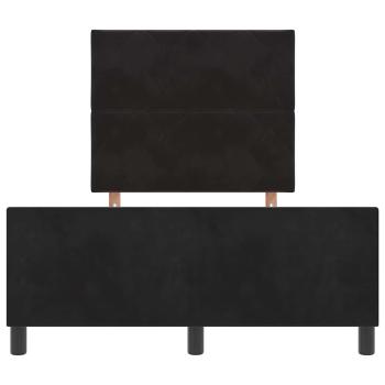 Schwarzes Samt Bettgestell 120x200 cm